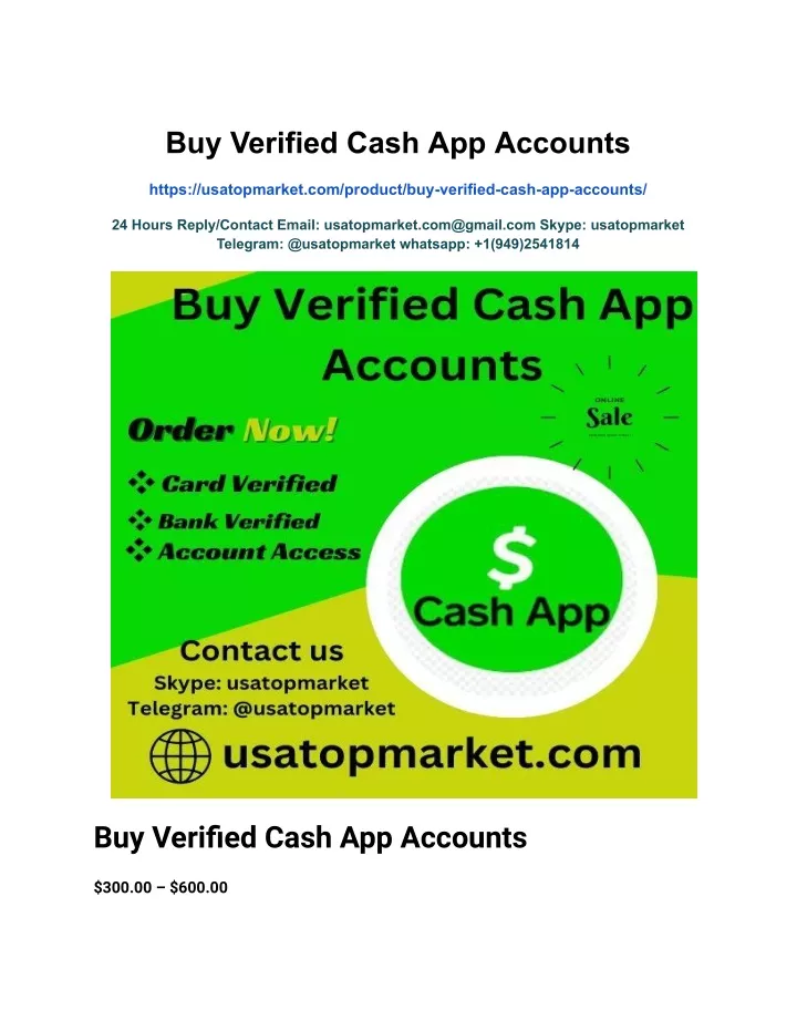 buy verified cash app accounts