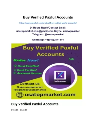 Buy Verified Paxful Accounts