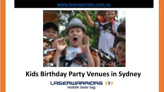 Kids Birthday Party Venues in Sydney