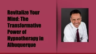 Revitalize Your Mind The Transformative Power of Hypnotherapy in Albuquerque