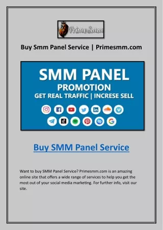 buy smm panel service primesmm com