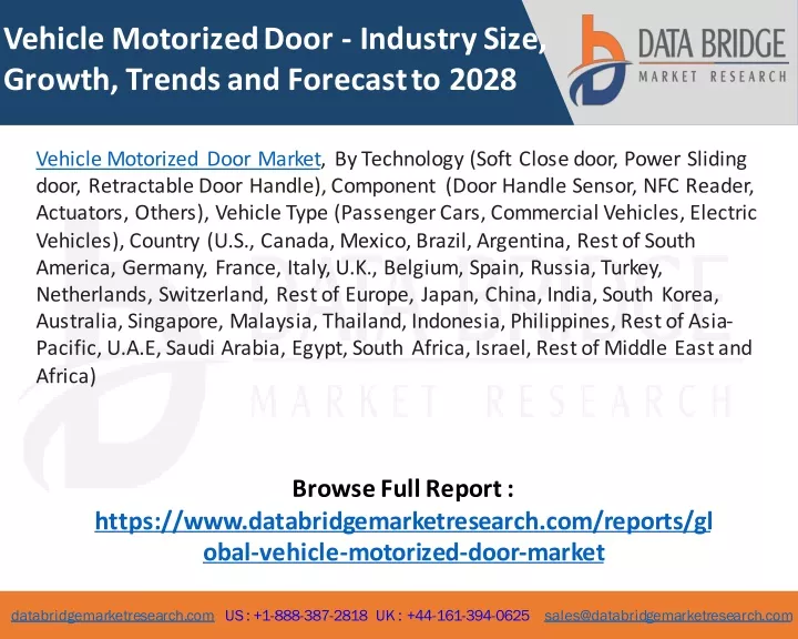 vehicle motorized door industry size growth