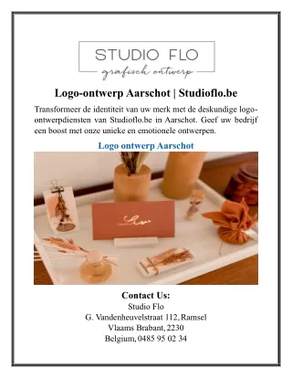 logo ontwerp aarschot studioflo be