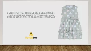 Embracing Timeless Elegance The Allure Of Polka Dot Dresses And Exploring Clothes Brands In Peshawar