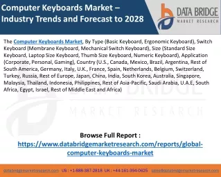computer keyboards market industry trends