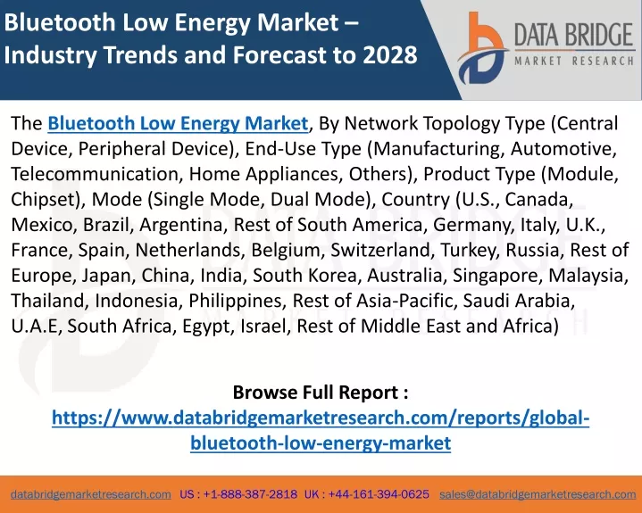 bluetooth low energy market industry trends