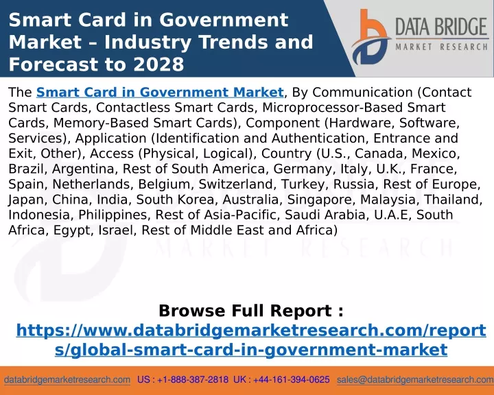 smart card in government market industry trends