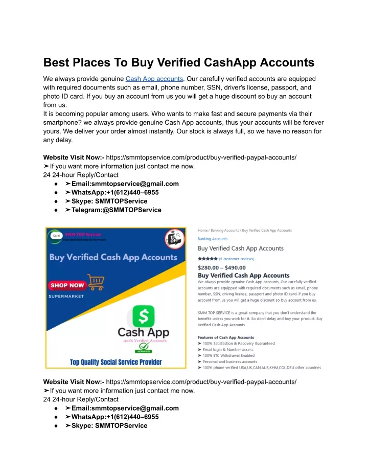 best places to buy verified cashapp accounts