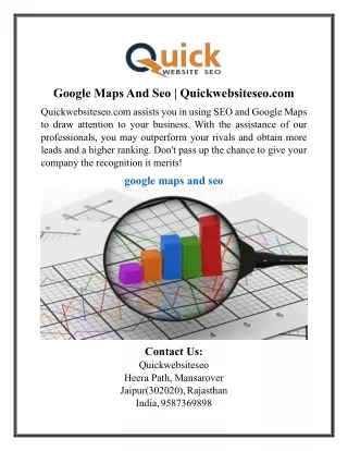 google maps and seo quickwebsiteseo com