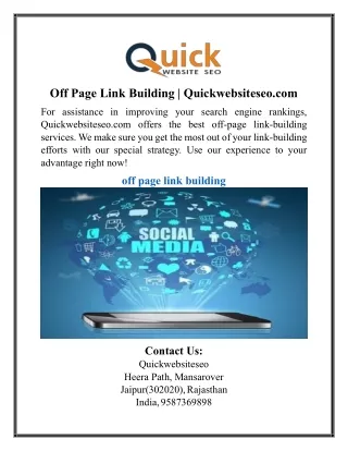 off page link building quickwebsiteseo com