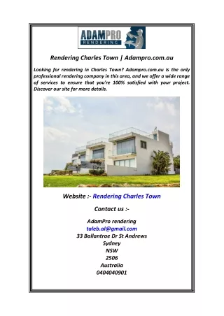 rendering charles town adampro com au