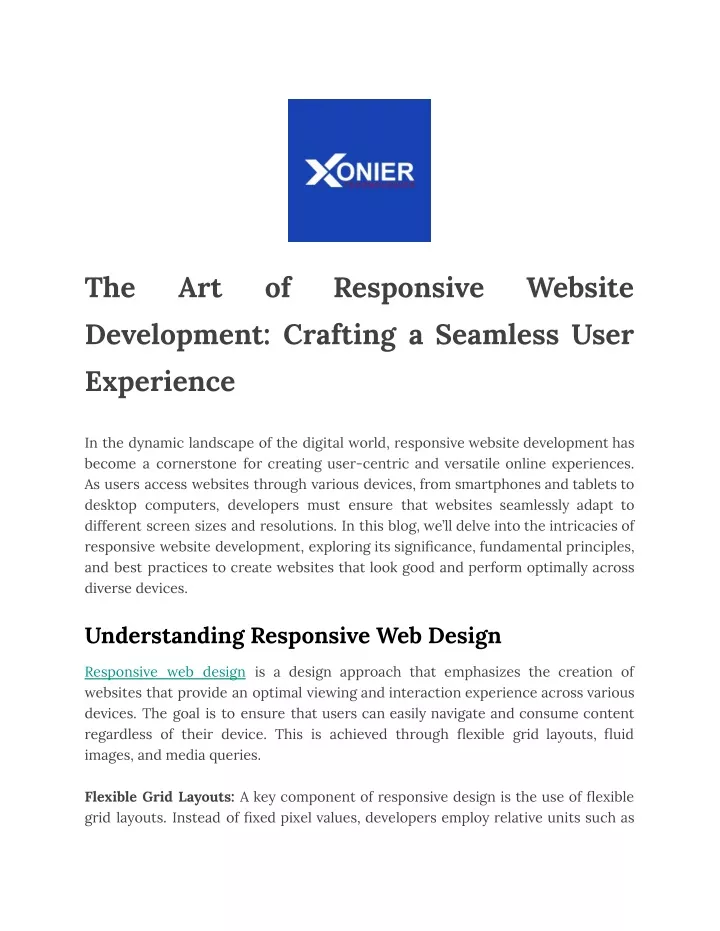the development crafting a seamless user