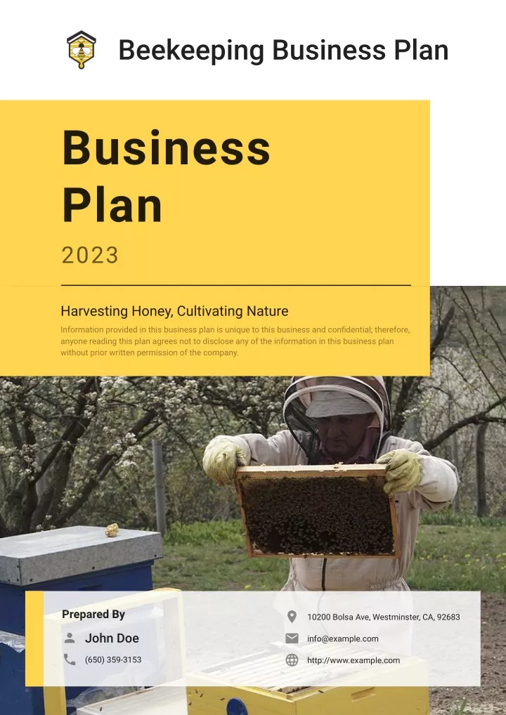 beekeeping business plan template