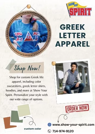 Custom Greek Letter Sweatshirts & Hoodies | Show Your Spirit