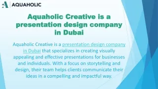 Aquaholic Creatives & Marketing LLC - Digital Agency Abu Dhabi