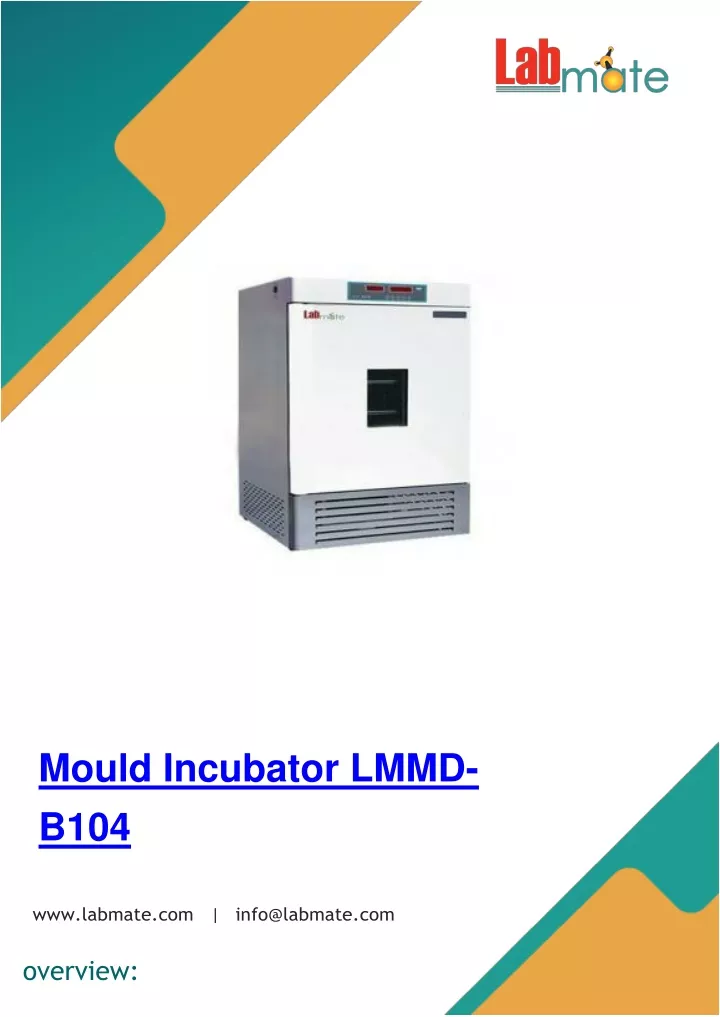 mould incubator lmmd b104