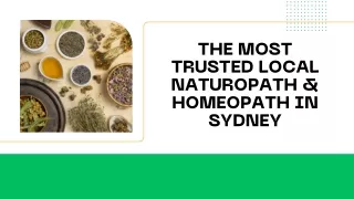 The Most Trusted Local Naturopath & Homeopath in Sydney