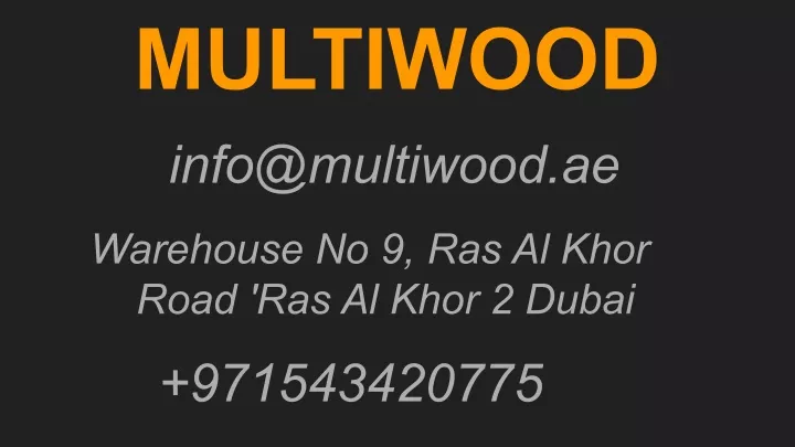 multiwood