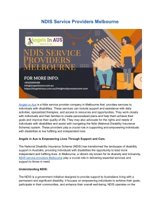 ndis service providers melbourne