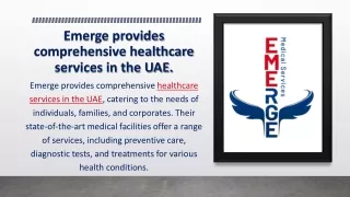 Emerge Medical Services-Ambulance Service Company In UAE