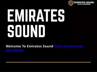 Emirates Sound-Car Seat Covers Mussafah