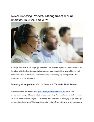 Revolutionizing Property Management Virtual Assistant In 2024 And 2025 (2)