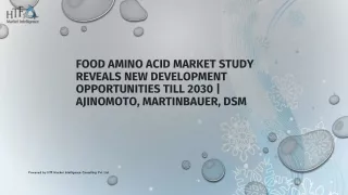 Food Amino Acid Market