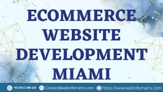 ecommerce website development miami