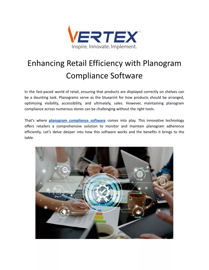 enhancing retail efficiency with planogram