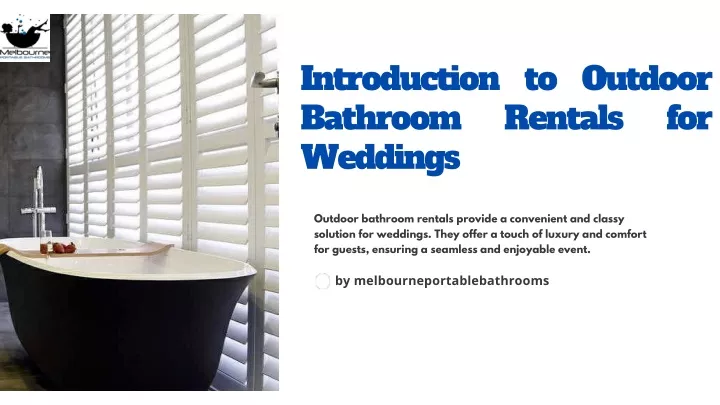 introduction to outdoor bathroom rentals weddings