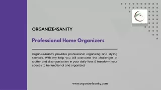 Transform Your Space with Professional Home Organization Services