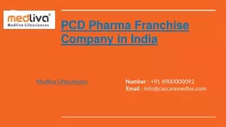 PCD Pharma Franchise Company in India