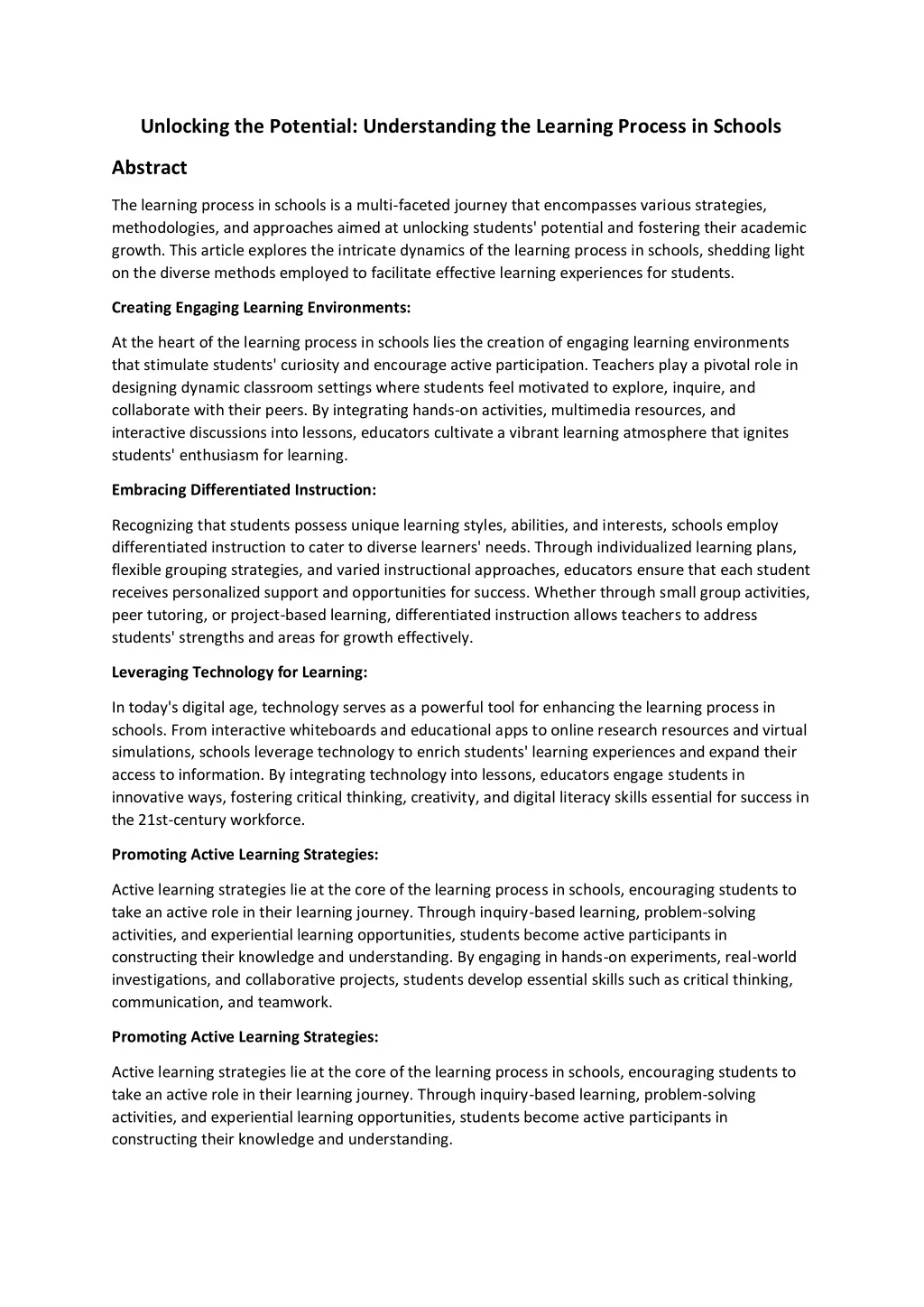 PPT - Unlocking the Potential: Understanding the Learning Process in ...