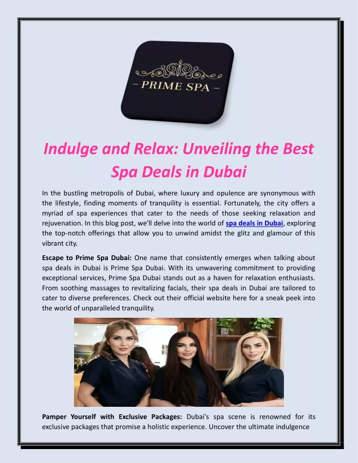 indulge and relax unveiling the best spa deals