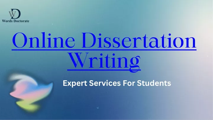 online dissertation writing