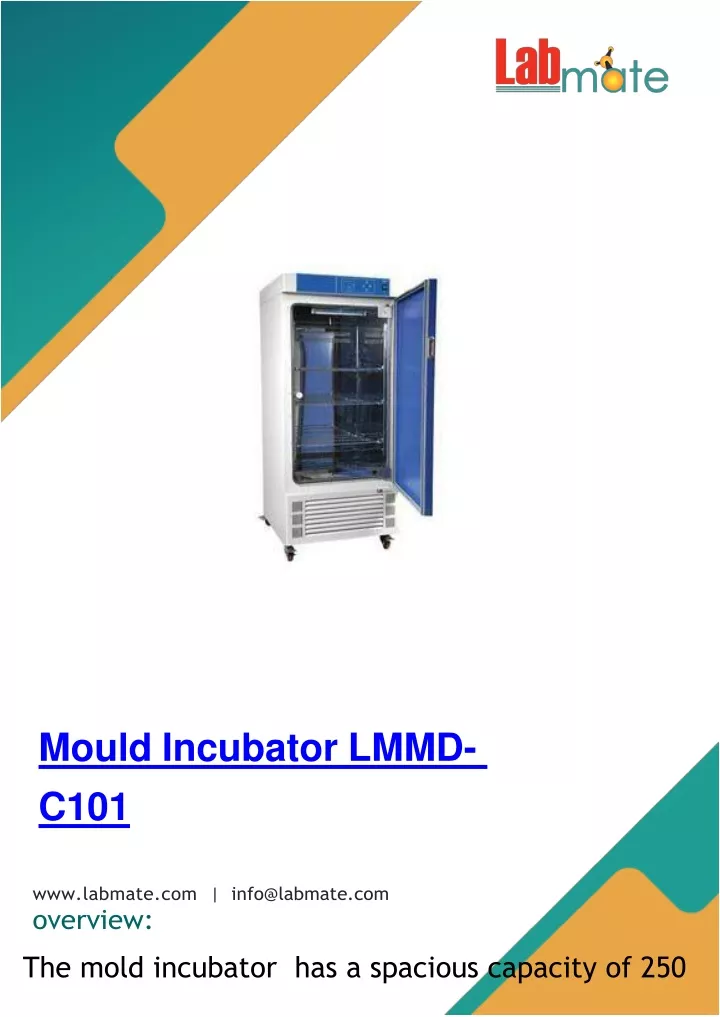 mould incubator lmmd c101