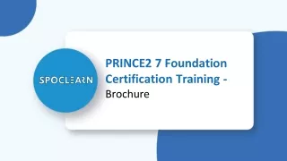 Prince2 Certification in Bangalore - Spoclearn