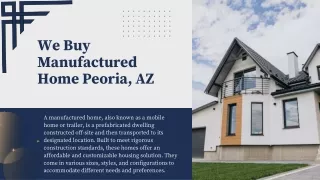 We Buy Manufactured Home Peoria, AZ - AZ MOBILE HOME BUYERS