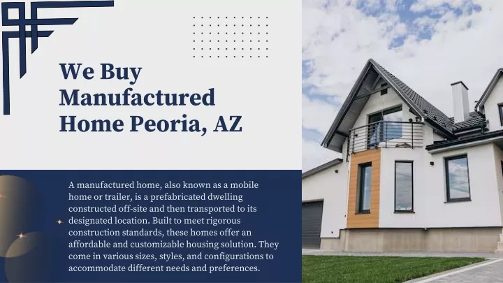 we buy manufactured home peoria az