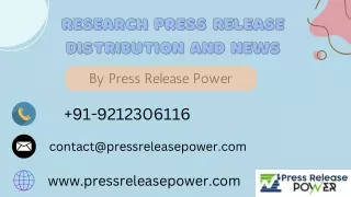 research press release research press release