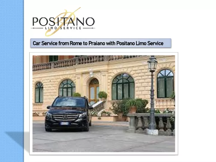 car service from rome to praiano with positano