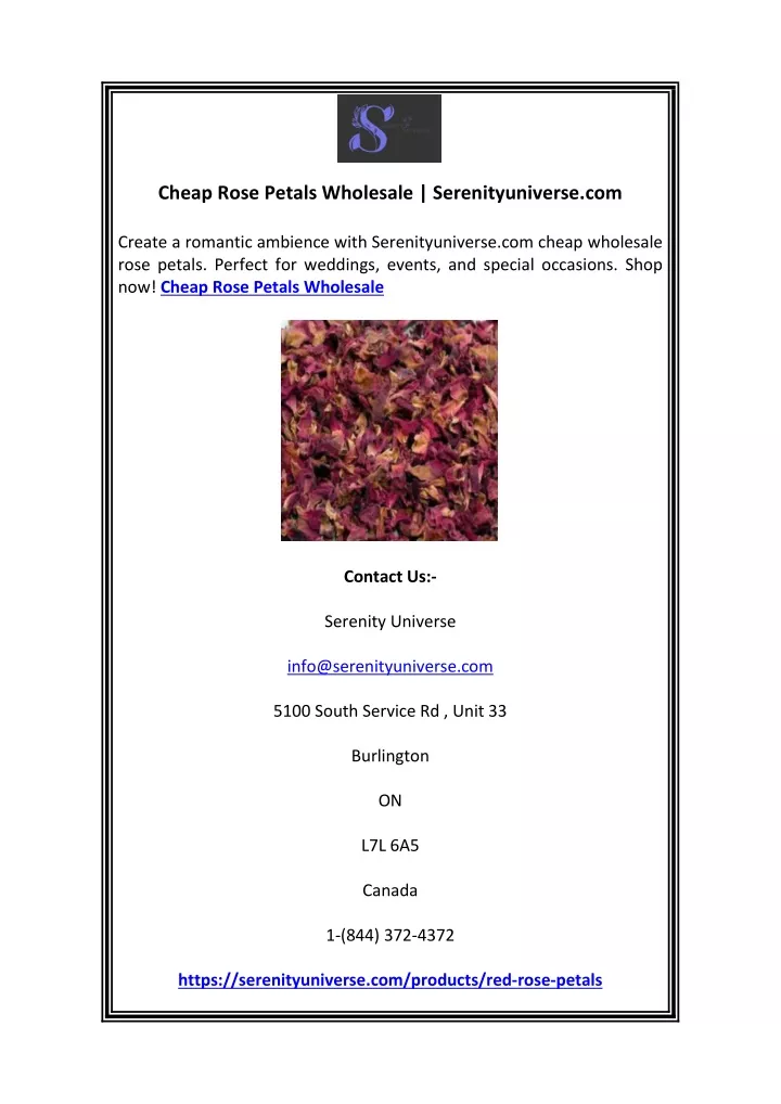 cheap rose petals wholesale serenityuniverse com