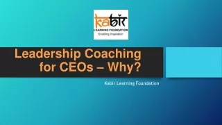 Empowering Leaders, Strengthening Businesses: The Value of CEO Coaching