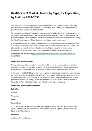 healthcare it market trends by type