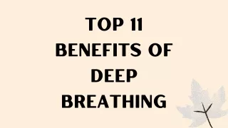 Top 11 Benefits Of Deep Breathing
