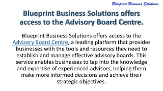 Blueprint Business Solutions-Project Management For Business