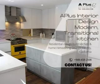 Aplus Interior Design Modern, Transitional kitchen