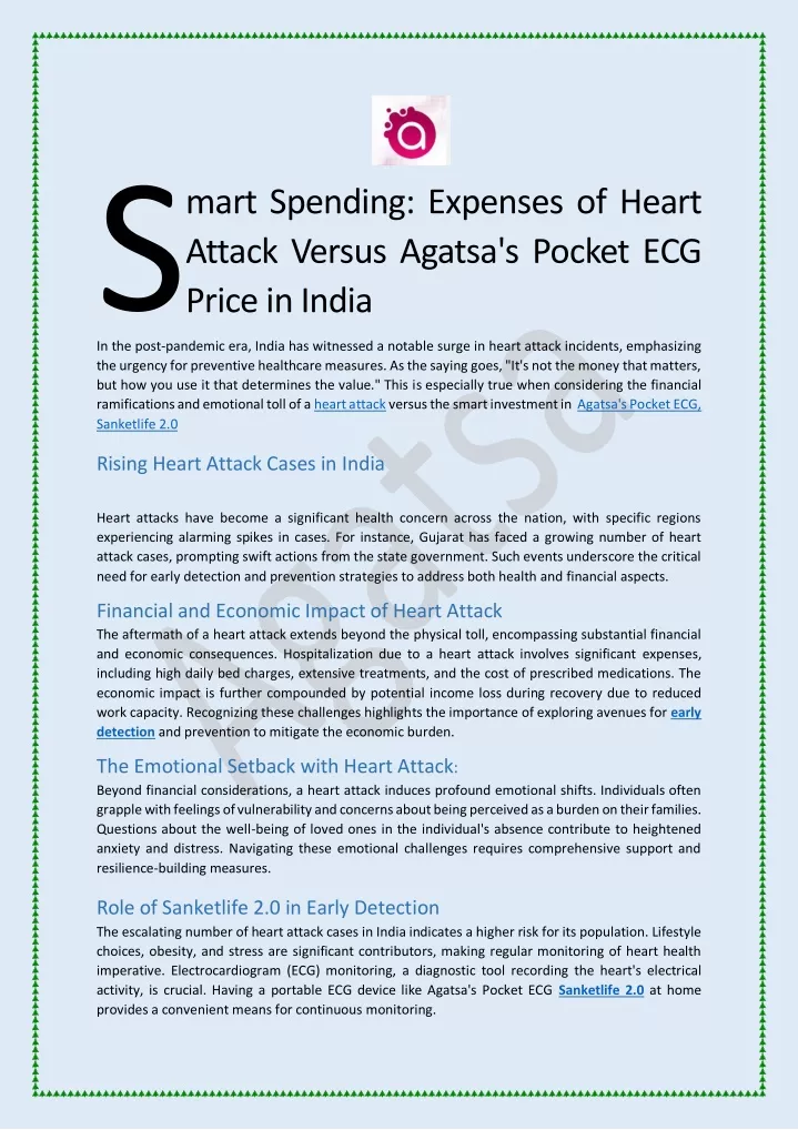 mart spending expenses of heart attack versus