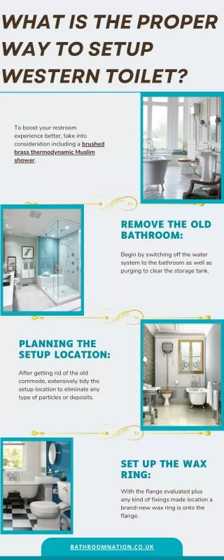 what is the proper way to setup western toilet