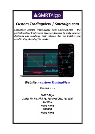 custom tradingview smrtalgo com